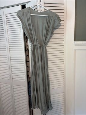 GAP Sage Green Wrap Maxi Dress